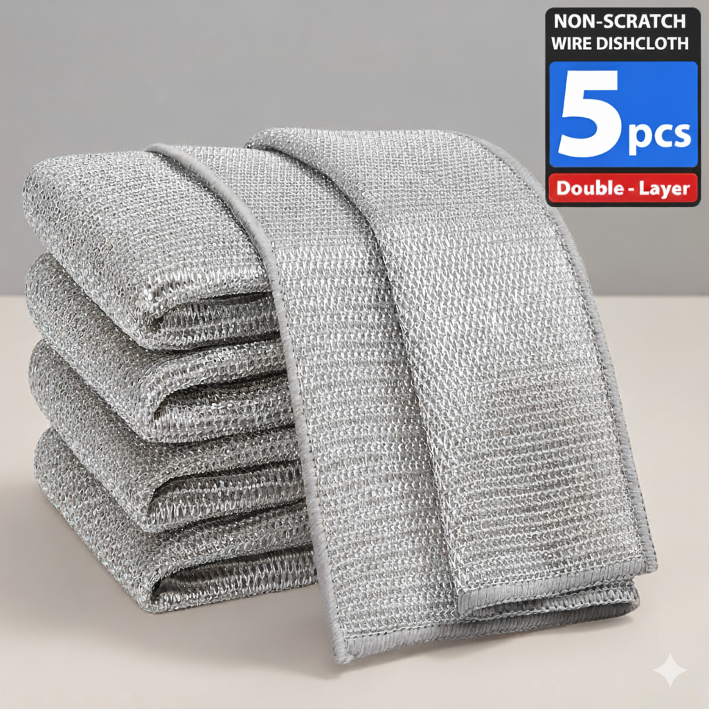 Multifunctional Wire Dishcloths - Scratch Free Cleaning (5 pcs)