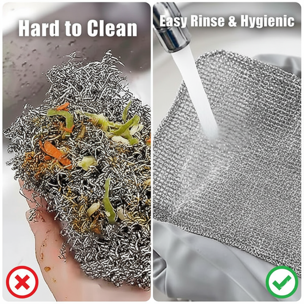 Multifunctional Wire Dishcloths - Scratch Free Cleaning (5 pcs)